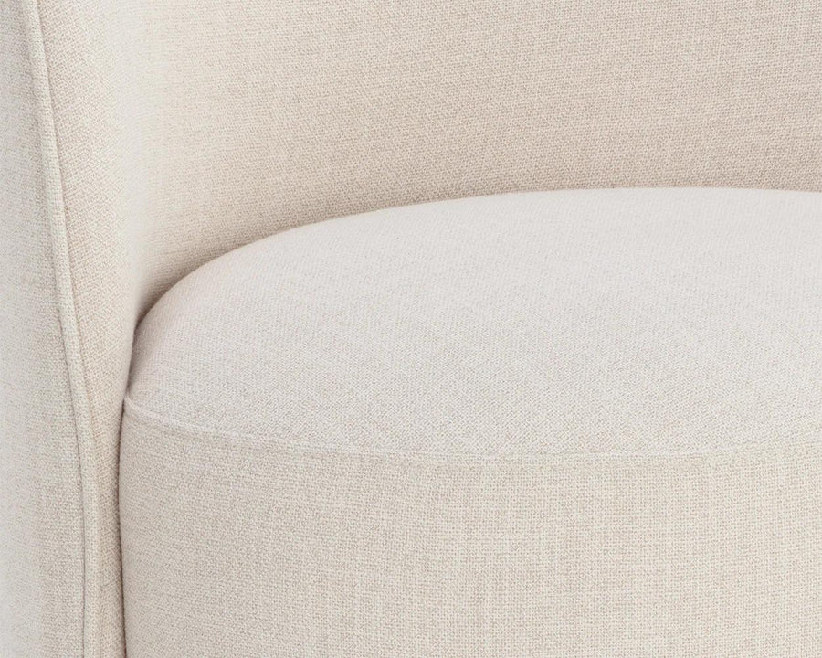 Cavoli Swivel Dining Chair-Effie Linen - Maison Vogue