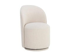 Cavoli Swivel Dining Chair-Effie Linen - Maison Vogue