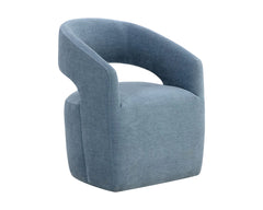 Lloret Wheeled Dining Armchair-Danny Iceberg