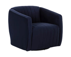 Garrison Swivel Lounge Chair-Abbington Navy