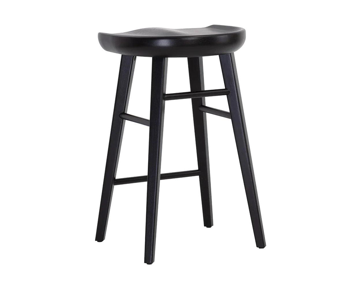 Dominic Counter Stool-Black - Maison Vogue