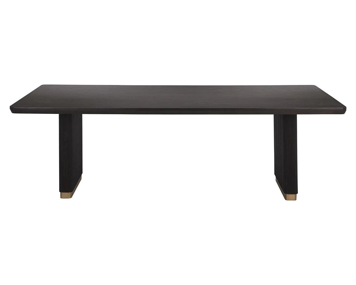 Kalla Dining Table - 96"-Charcoal - Maison Vogue