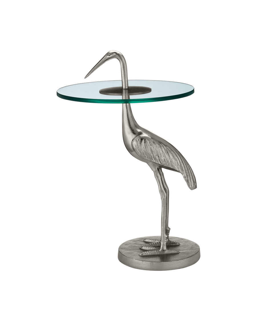 Crane Silver Accent Table