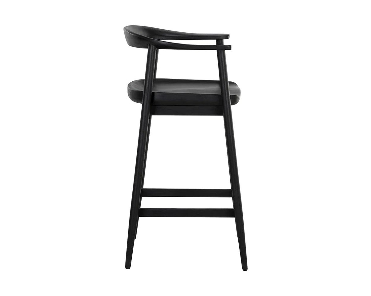 Jeremy Counter Stool - Black - Maison Vogue