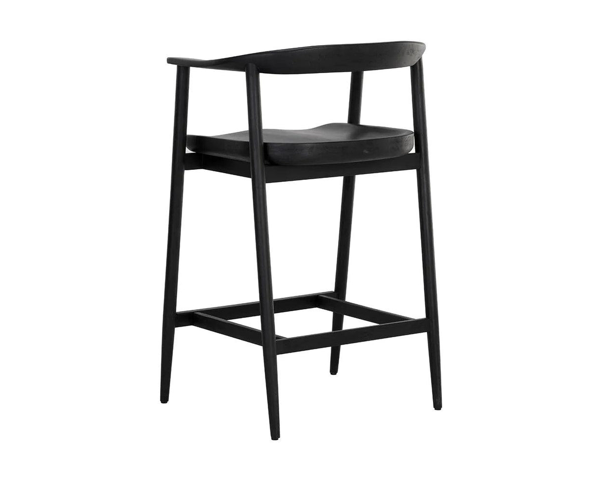 Jeremy Counter Stool - Black - Maison Vogue