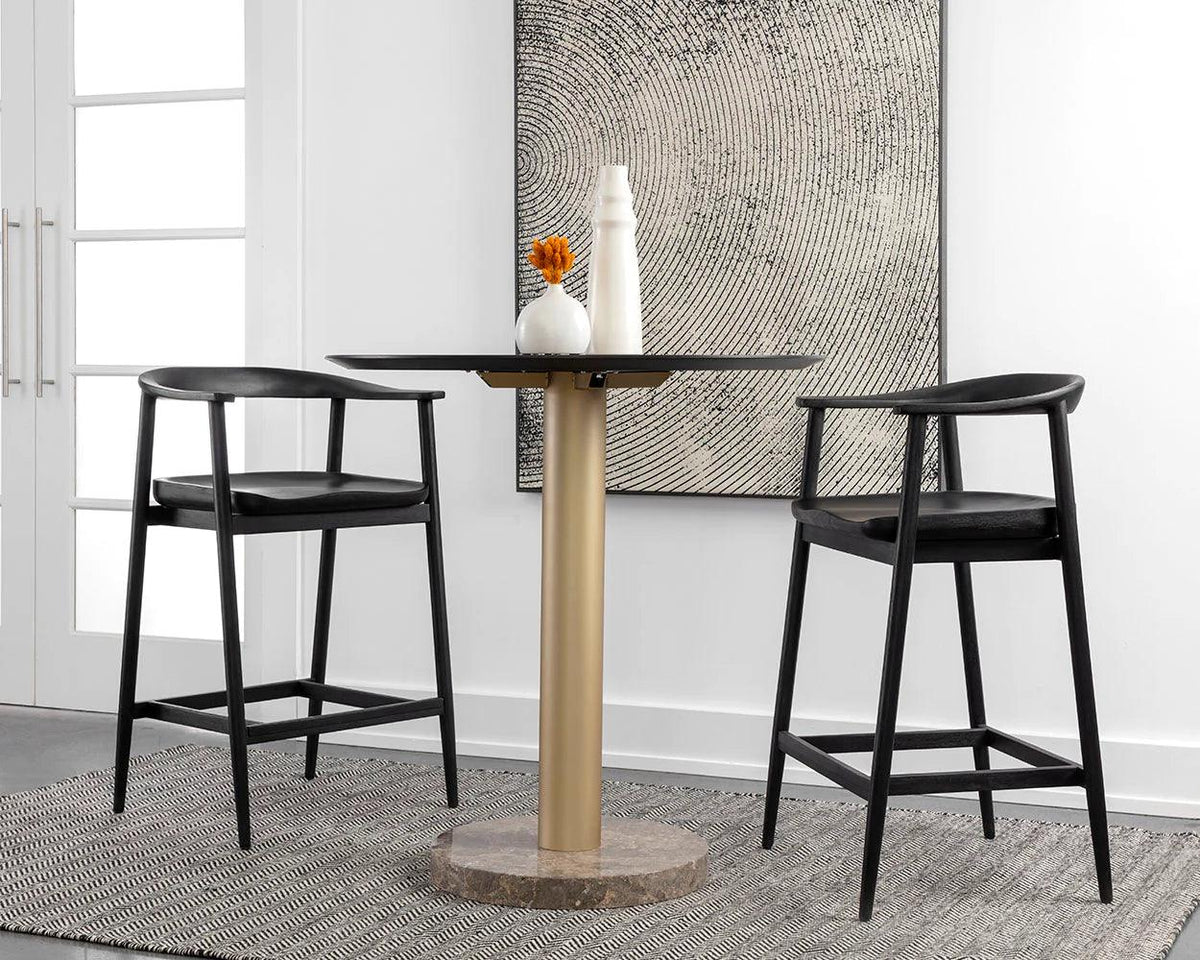 Jeremy Counter Stool - Black - Maison Vogue