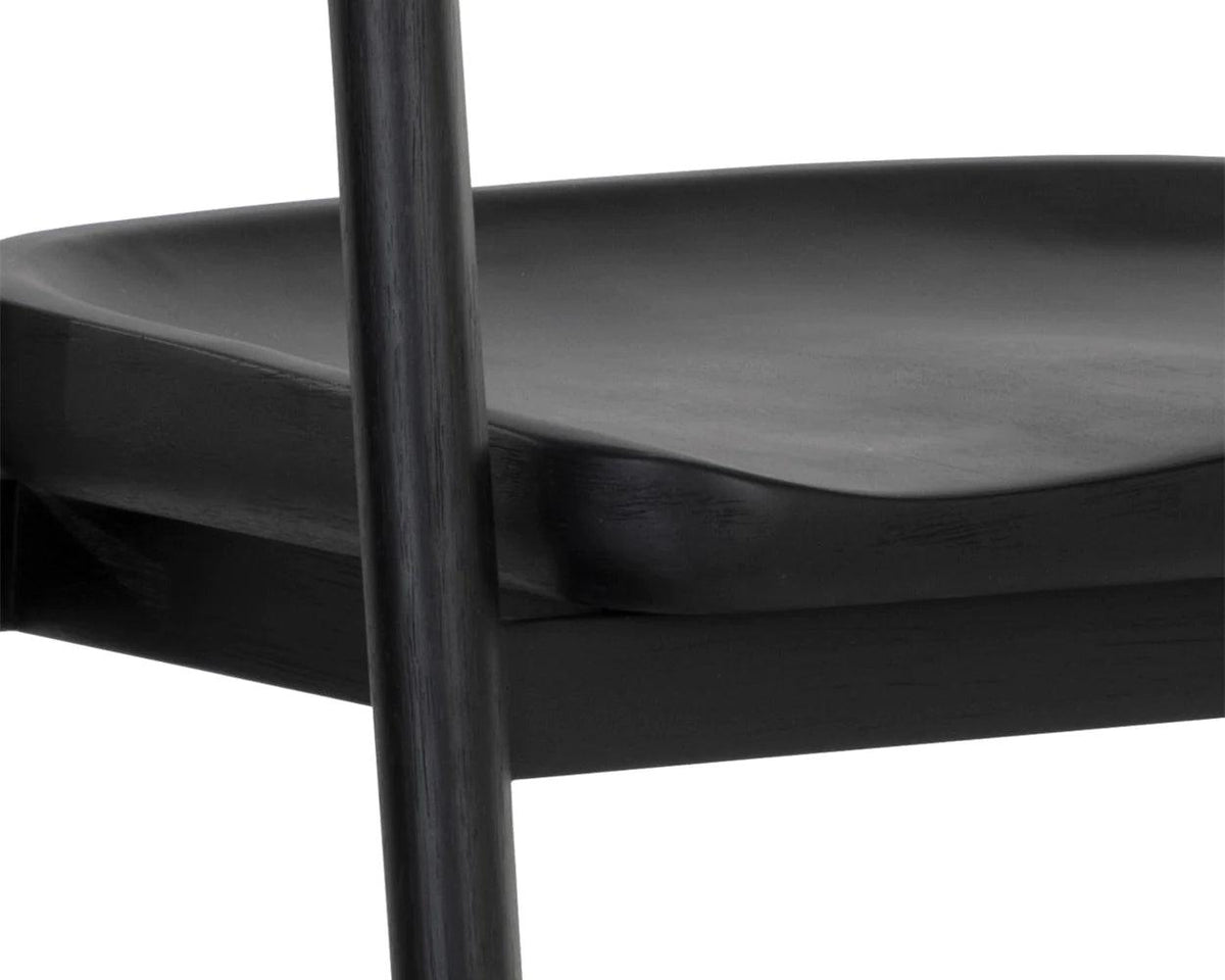 Jeremy Counter Stool - Black - Maison Vogue
