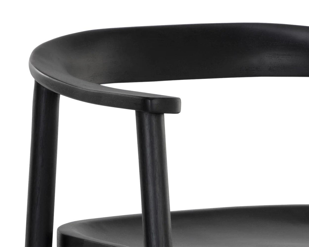 Jeremy Counter Stool - Black - Maison Vogue