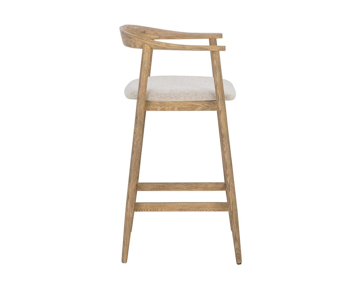 Jeremy Counter Stool - Weathered Oak - Maison Vogue