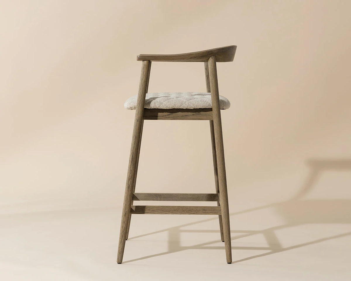 Jeremy Counter Stool - Weathered Oak