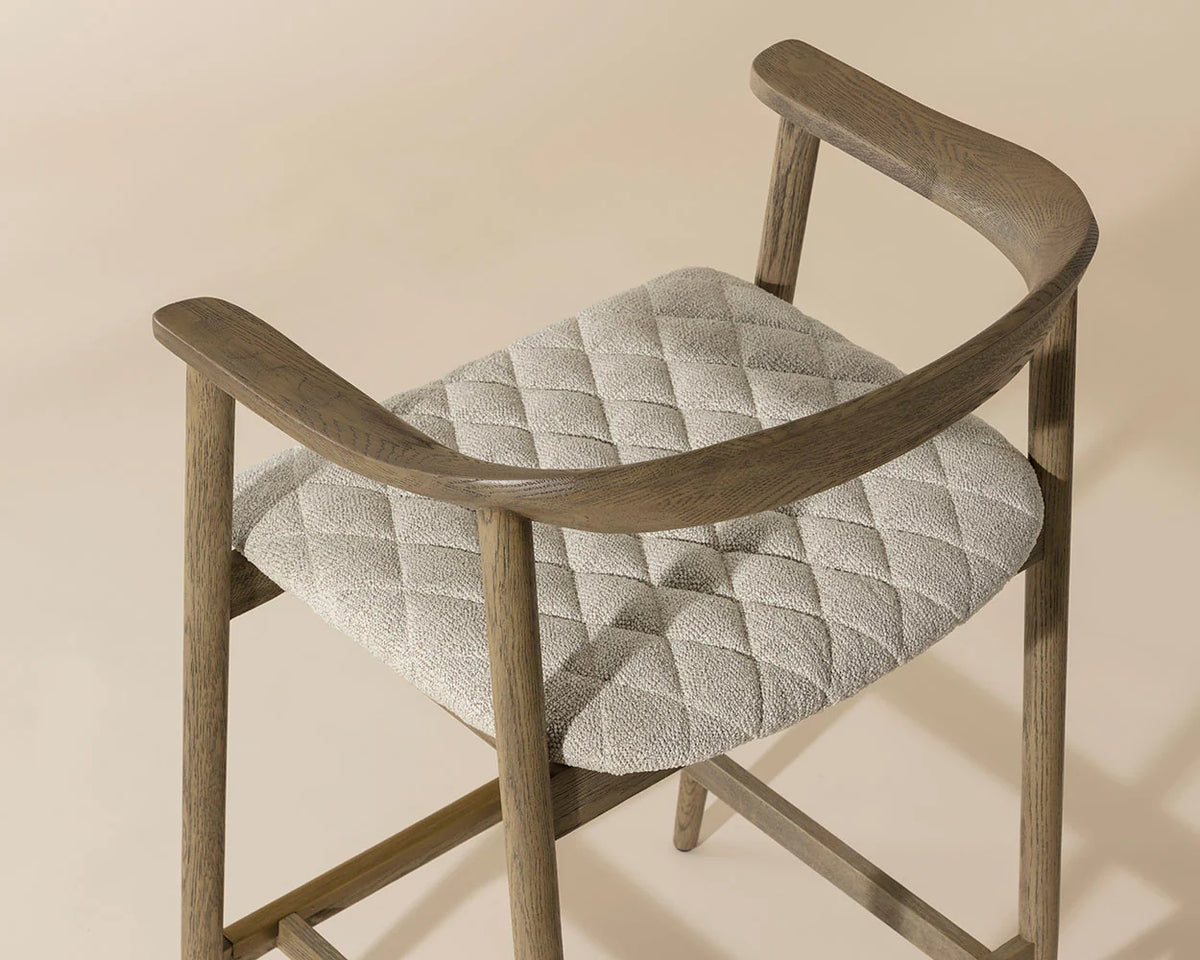 Jeremy Counter Stool - Weathered Oak