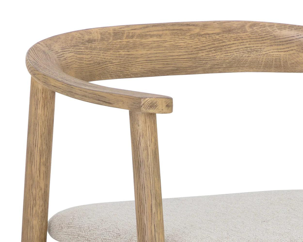 Jeremy Counter Stool - Weathered Oak - Maison Vogue