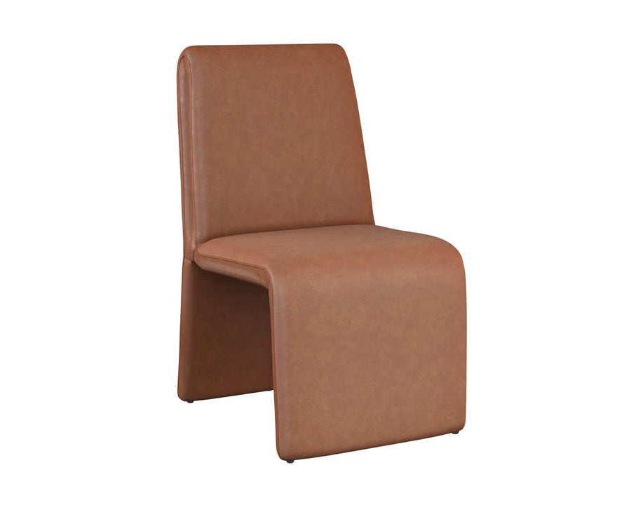 Cascata Dining Chair-Marseille Camel-Leather - Maison Vogue