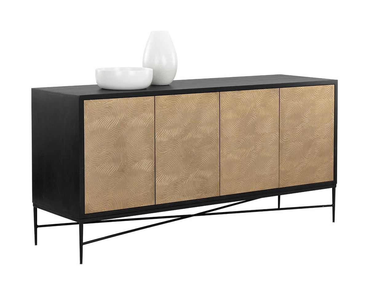 Algarve Sideboard-Champagne Gold - Maison Vogue