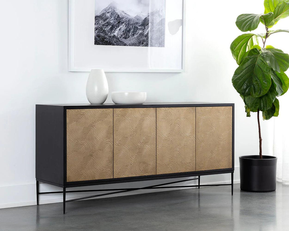 Algarve Sideboard-Champagne Gold - Maison Vogue