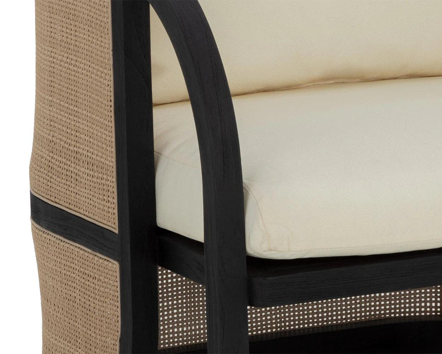 Palermo Lounge Chair - Charcoal - Maison Vogue