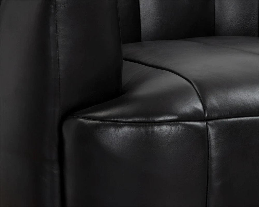Tadeo Swivel Lounge Chair - Rustic Oak - Maison Vogue