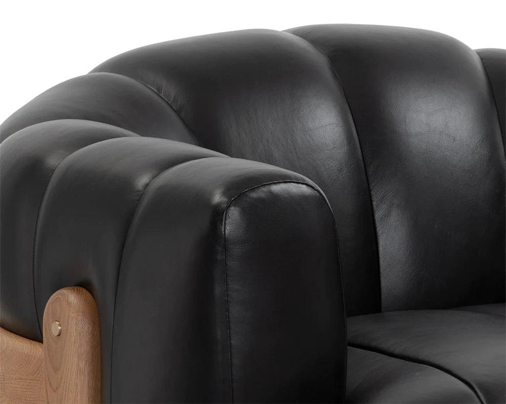 Tadeo Swivel Lounge Chair - Rustic Oak - Maison Vogue