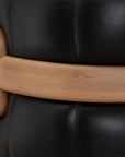 Tadeo Swivel Lounge Chair - Rustic Oak - Maison Vogue