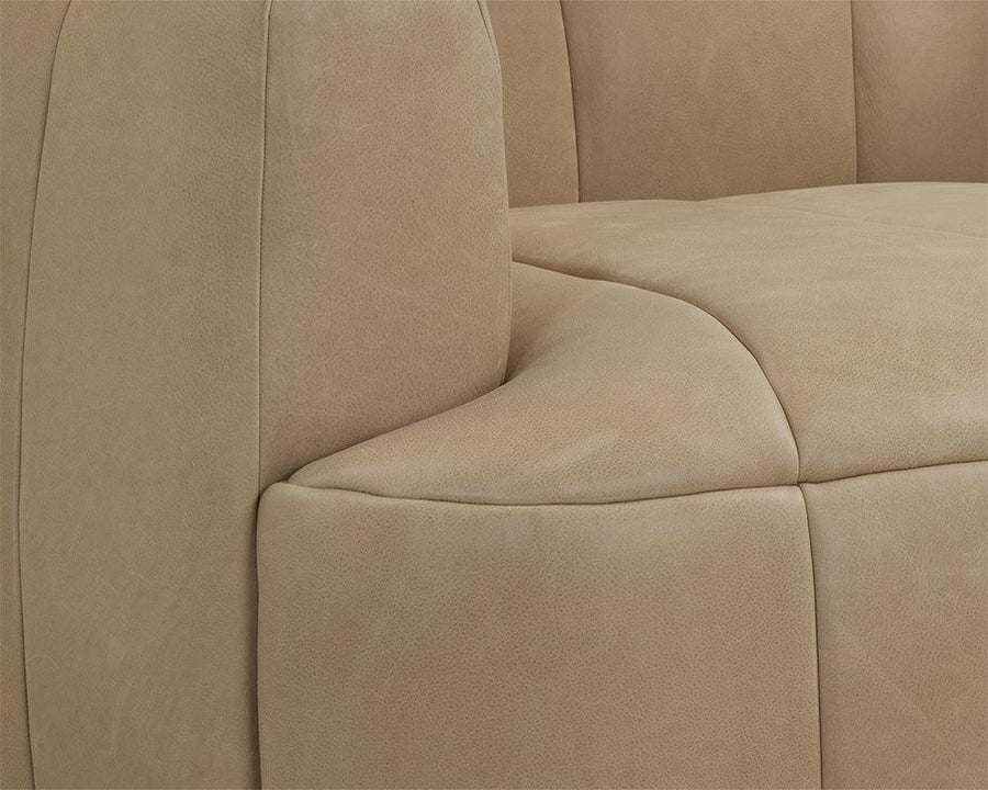 Tadeo Swivel Lounge Chair - Dark Brown - Maison Vogue