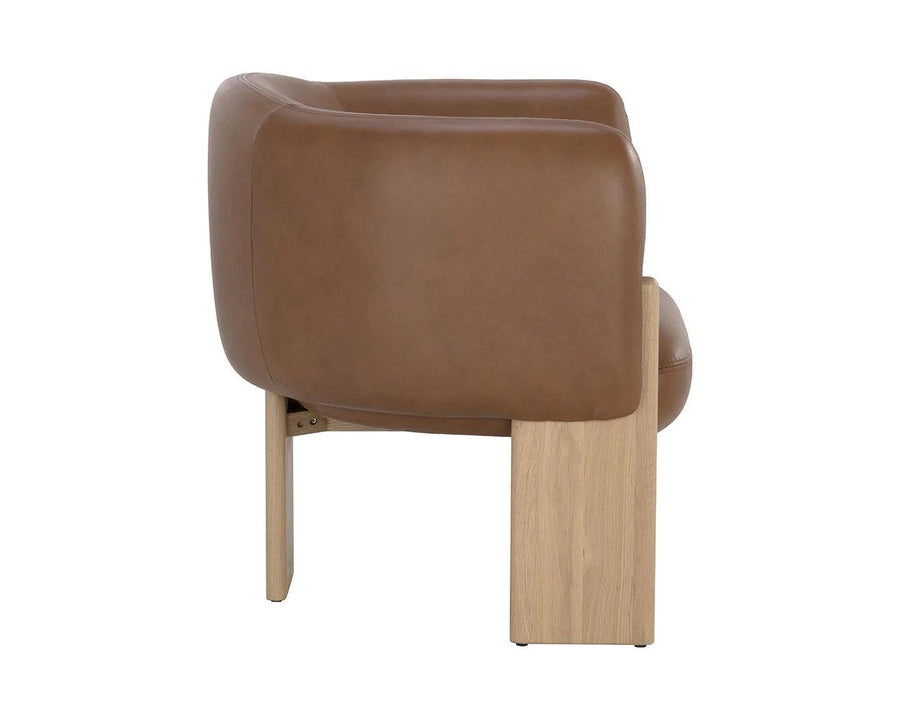 Trine Lounge Chair-Vintage Camel Leather - Maison Vogue
