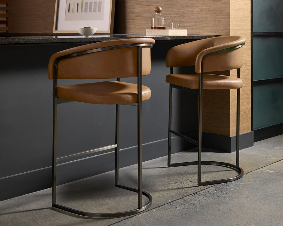 Marris Counter Stool - Gunmetal