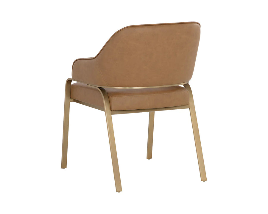 Malachi Dining Armchair-Milliken Cognac