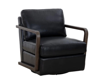 Castell Swivel Lounge Chair - Brown
