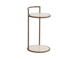 Parga End Table-Bronze - Maison Vogue