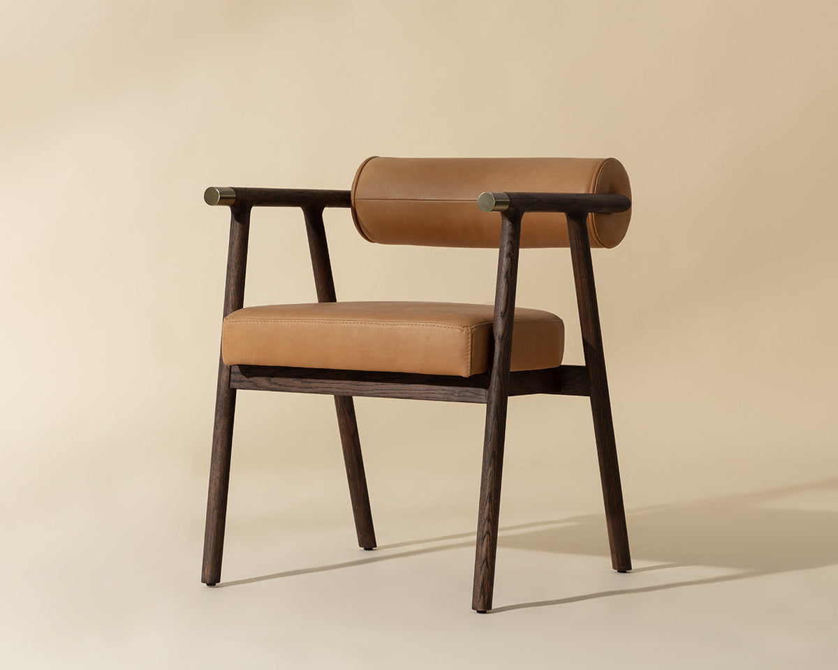 Sova Dining Armchair-Sahara Camel