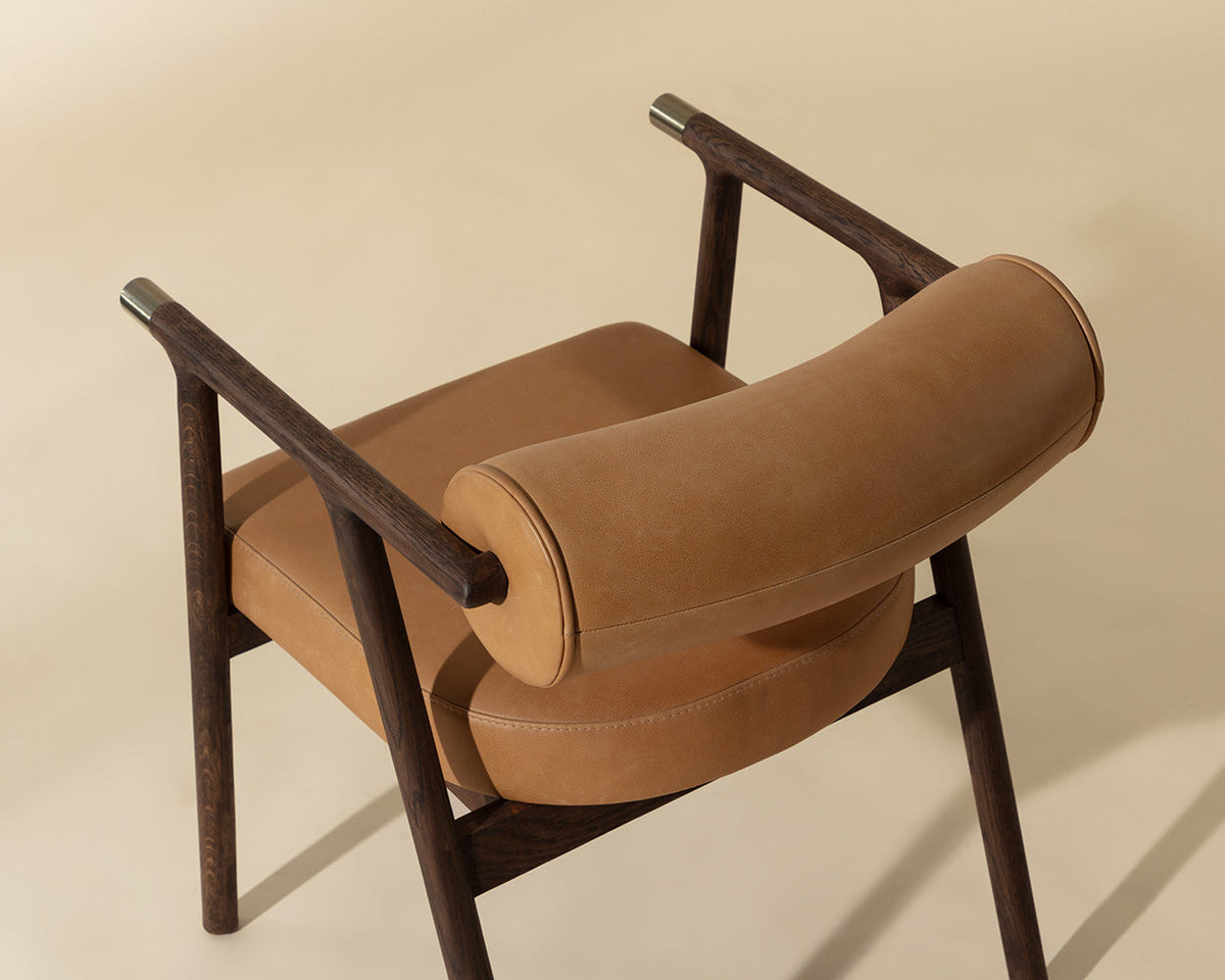Sova Dining Armchair-Sahara Camel