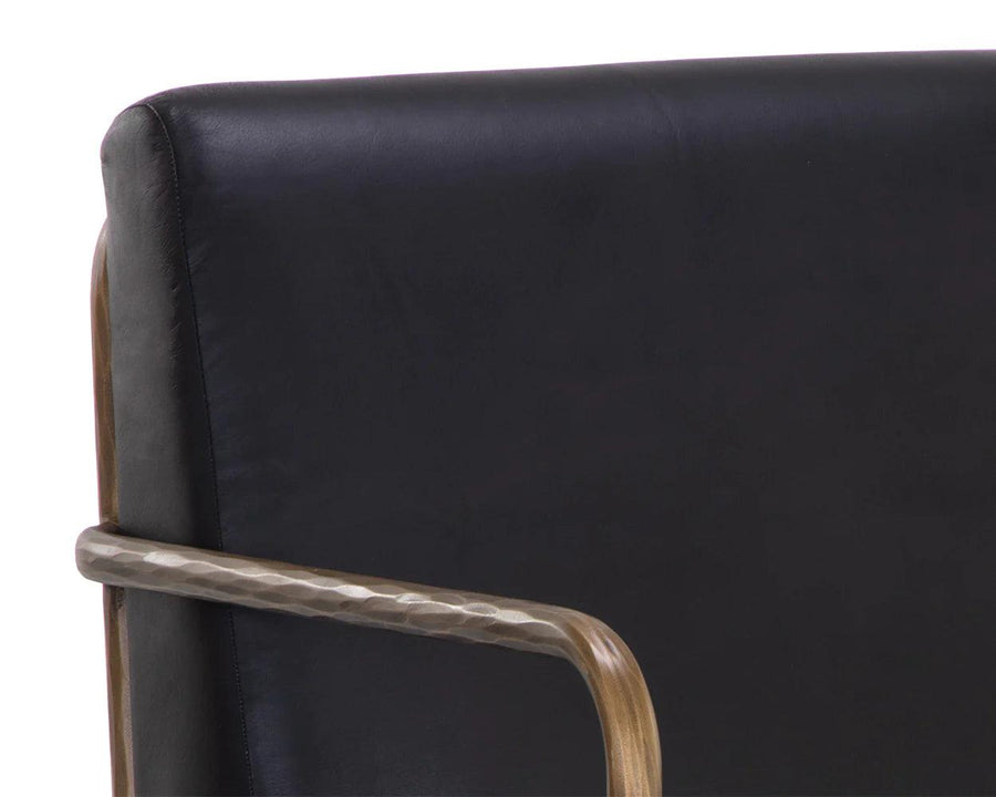 Lathan Lounge Chair-Charcoal Black - Maison Vogue