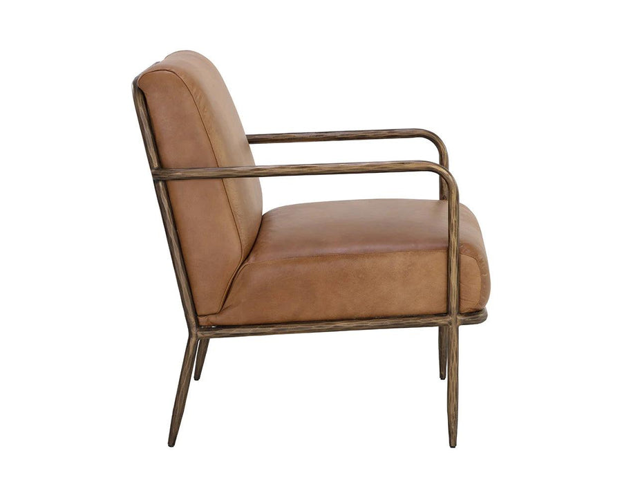 Lathan Lounge Chair-Tan - Maison Vogue