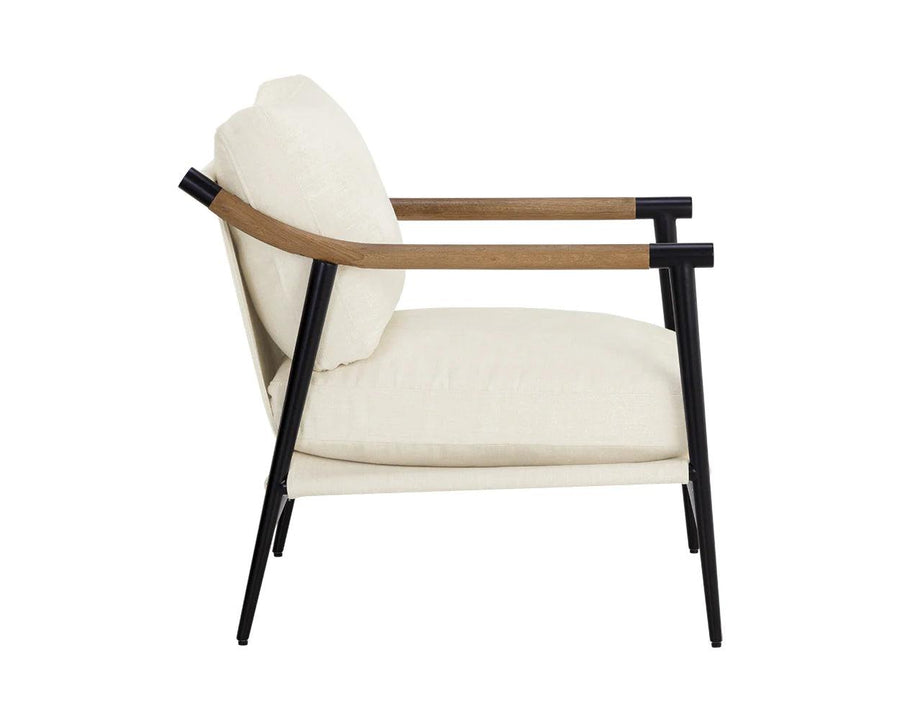 Meadow Armchair-Heather Ivory Tweed - Maison Vogue