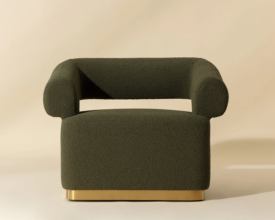 Aggie Swivel Lounge Chair-Copenhagen Olive