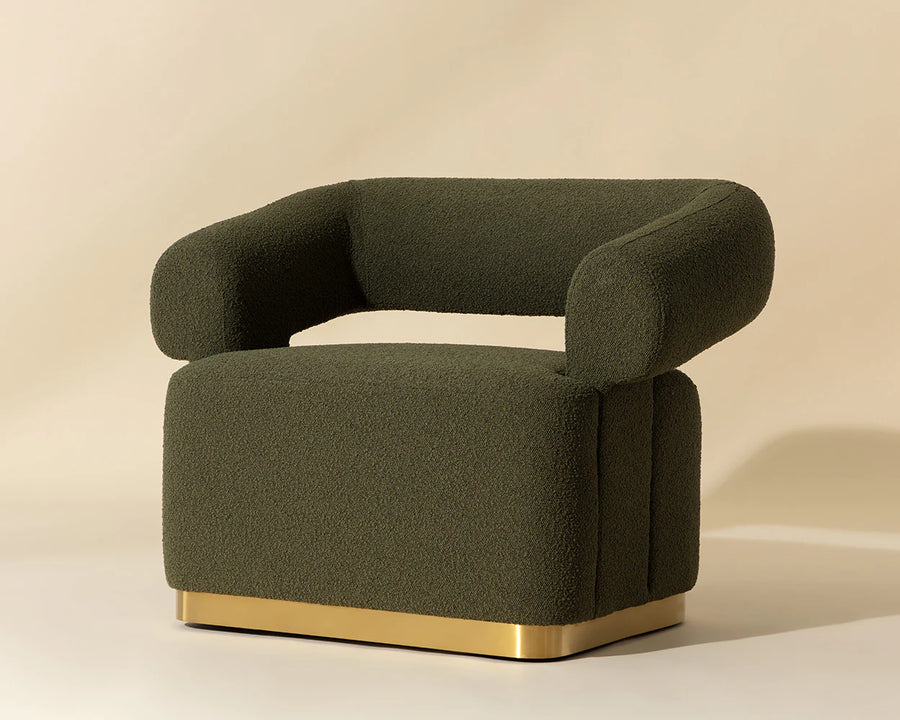 Aggie Swivel Lounge Chair-Copenhagen Olive