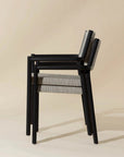 Kavala Stackable Dining Armchair - Charcoal-(Set of 2)