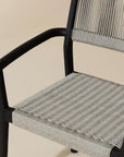 Kavala Stackable Dining Armchair - Charcoal-(Set of 2)