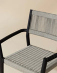 Kavala Stackable Dining Armchair - Charcoal-(Set of 2)