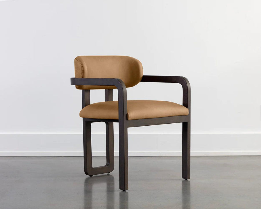 Madrone Dining Armchair - Brown - Maison Vogue