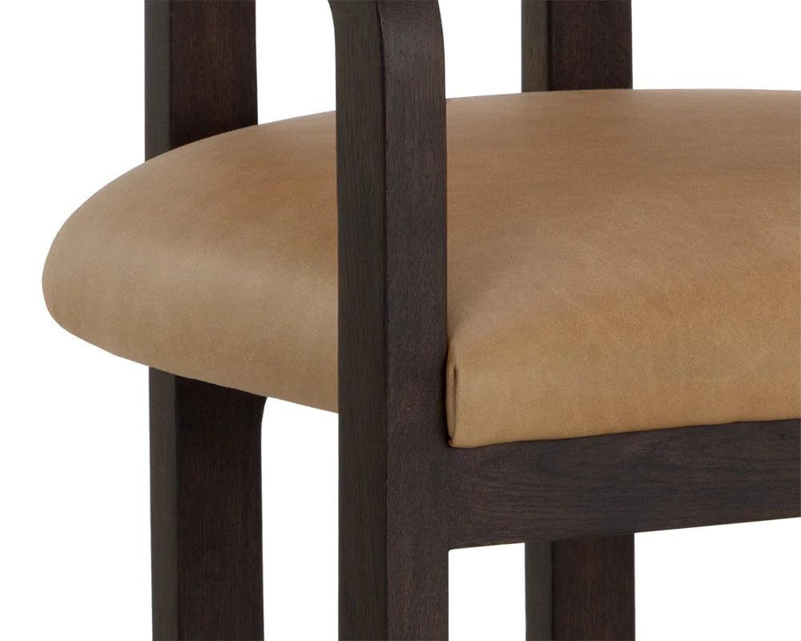 Madrone Dining Armchair - Brown - Maison Vogue