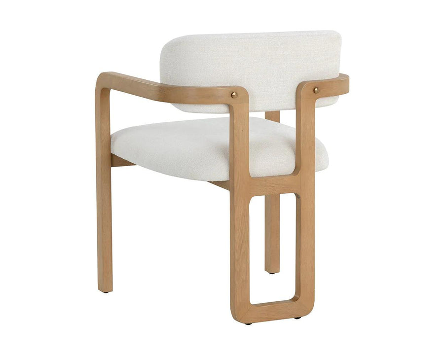 Madrone Dining Armchair - Rustic Oak - Maison Vogue