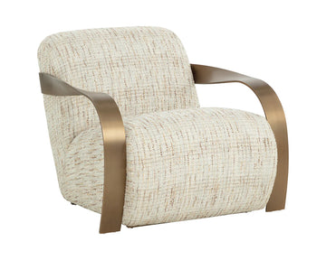 Sonesta Lounge Chair - Antique Brass