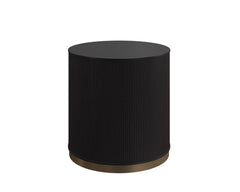Kalla Side Table-Charcoal