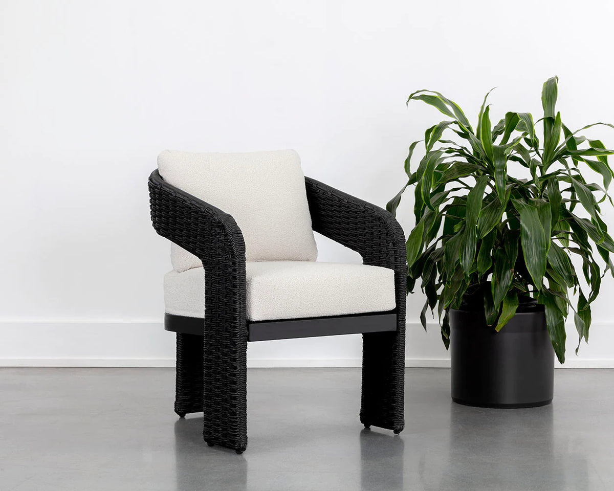 Pylos Dining Armchair - Black