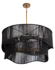 Rhine Chandelier - Black Jute