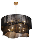 Rhine Chandelier - Black Jute