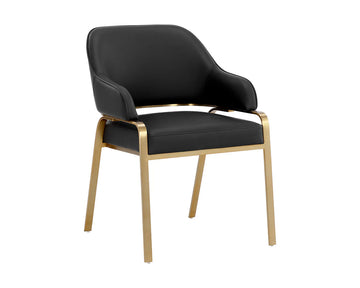 Malachi Dining Armchair-Cantina Black