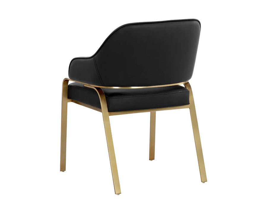 Malachi Dining Armchair-Cantina Black