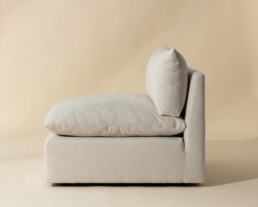 Reve Modular - Armless Chair-Effie Linen